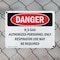 Signmission H2S Gas Authorized Personnel Only Danger Sign, Aluminum, 18in W x 12in L, 2PK OS-2PACK-DS-A-1218-L-1277 - alternate 3